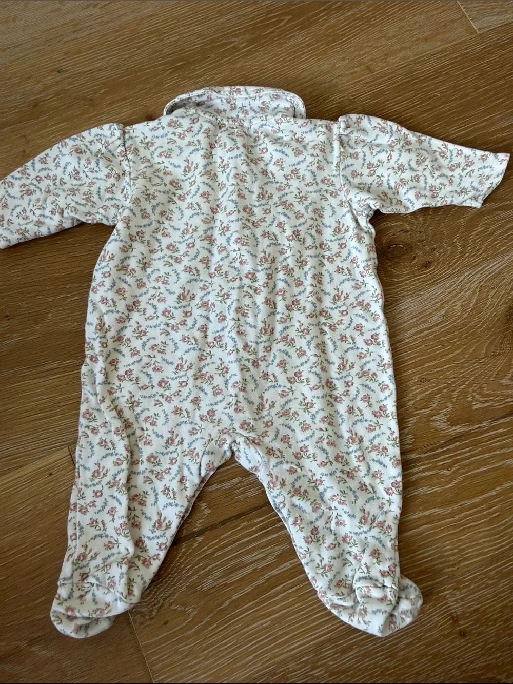 Ralph Lauren Floral Cotton Footed One-Piece for Baby